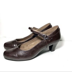 A2 by Aerosoles  Brown Vegan Leather Loafers Sz7.5